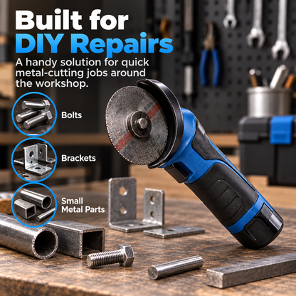 Mini Cordless Metal Cut-Off Tool – Compact Cutter for DIY Repairs
