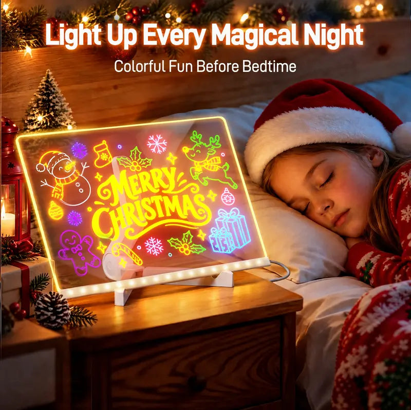 🖌️🎨LED Drawing Board for Kids with Light Effects