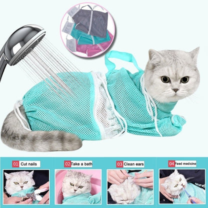 Hot Sale on Pet Supplies🐾🐶Cat Bathing & Grooming Bag – Adjustable, Breathable, Anti-Bite & Anti-Scratch Design
