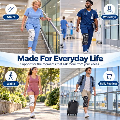 🦵Adjustable Lace-Up Knee Support Sleeve – Breathable Everyday Support