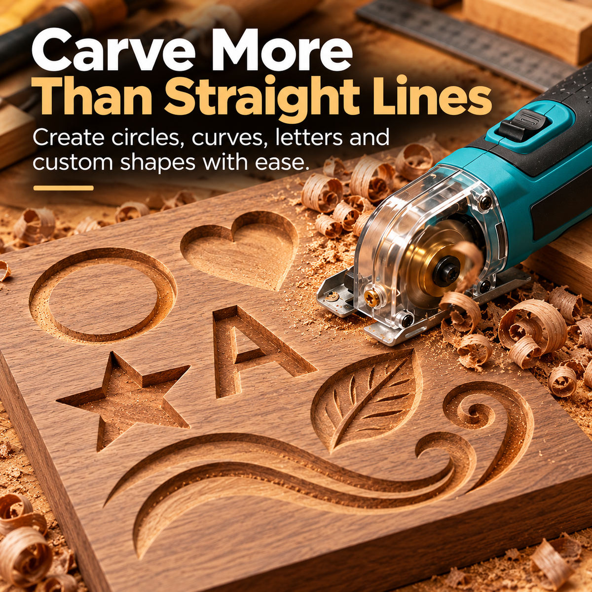 🔧Compact Precision Wood Carving Tool – Freeform Groove & Detail Cutter
