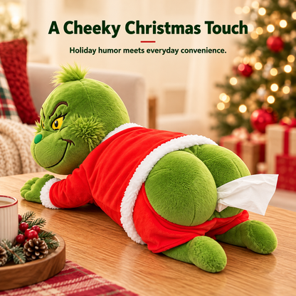 Green Christmas Plush Tissue Box Cover - product image 5
