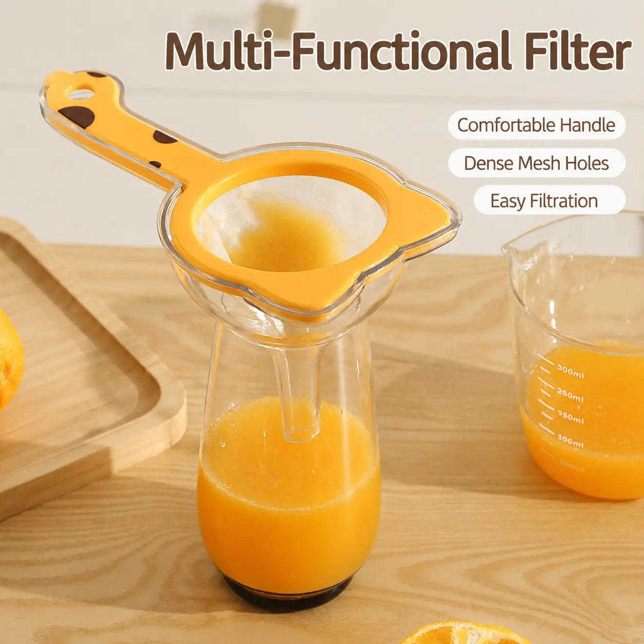 🐱 Cat Ear Fine Mesh Strainer – Multi-Purpose Kitchen Filter for Coffee, Tea & Flour