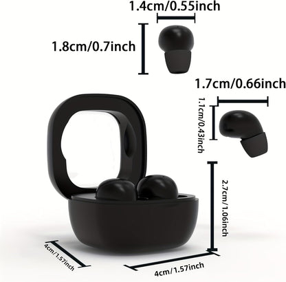 Sleep Earbuds for Side Sleepers,Invisible Smallest Wireless Bluetooth Earphones,Hidden Headset for Small Ears,Earbuds with Mic for Phone