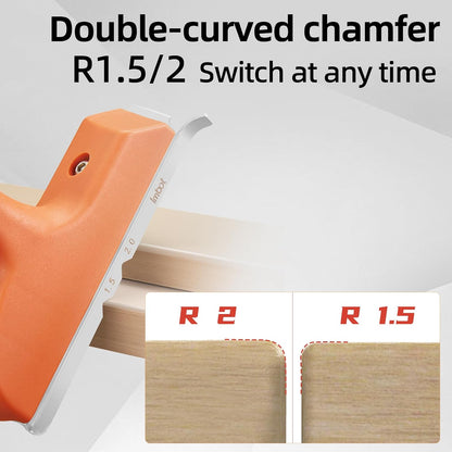 3-in-1 Edge Banding Trimmer – Straight, Curve & R1.5/R2 Chamfer Tool