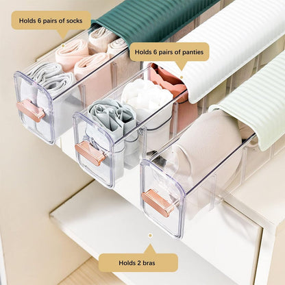Clear Wall Mounted Organizer, Punch-Free Multi-functional Storage Box, Clear Wall Mounted Drawer Organizer