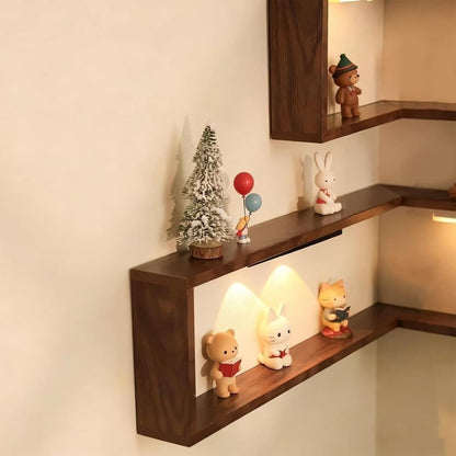 Smart Corner Shelves that Light up Your Space