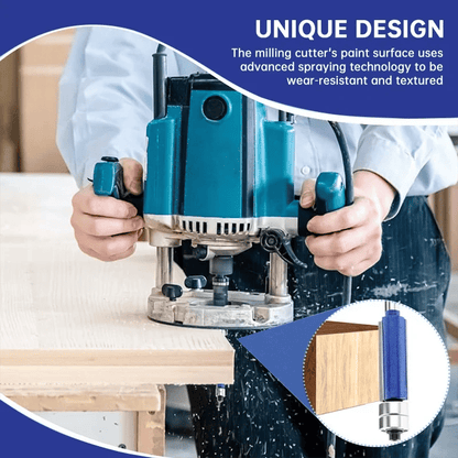 🔩Professional 4-Piece Double Bearing Flush Trim Router Bit Set