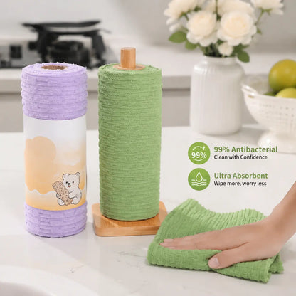 Reusable Cleaning Cloth Roll | Washable, Ultra Absorbent & Multi-Purpose