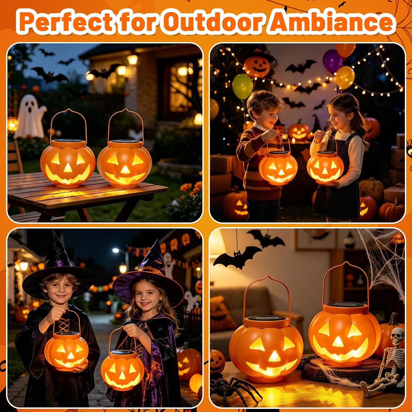 🎃Solar Halloween Pumpkin Lantern Outdoor Decor ✨