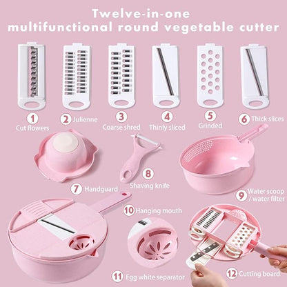 🥗12-in-1 Multifunction Tool for Cutting Vegetables