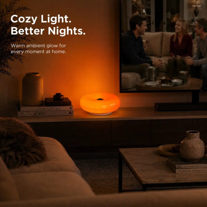 Touch-Activated Donut Lamp