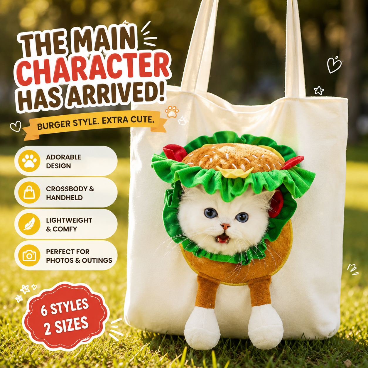 🐱Wearable Cat Carrier Bag – Turn Your Kitty Into The Main Character