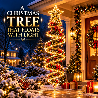 🎀⭐Giant Lighted Christmas Bow Hanging Decoration