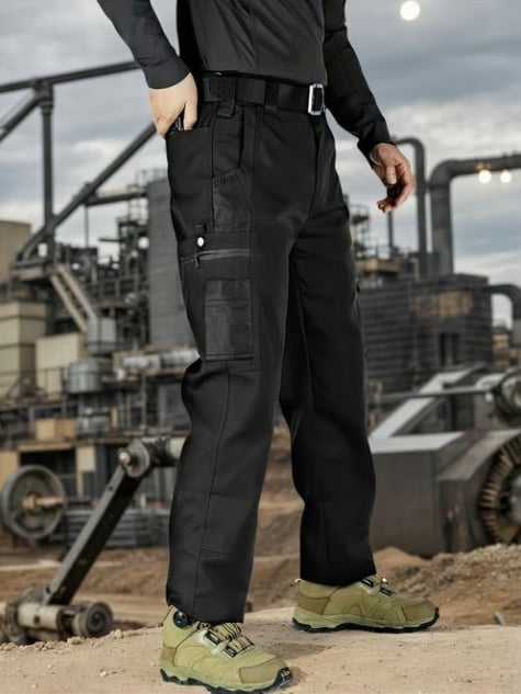 ⚡Hot Sales 49% OFF🔥Men's Solid Color Camouflage Printed Pocket Zipper Waterproof Tactical Work Pants
