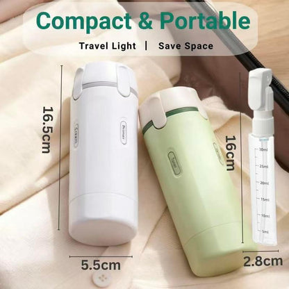One Bottle. Four Essentials. Zero Leaks|4-in-1 Travel Dispenser Bottle