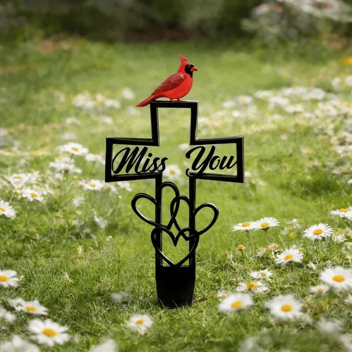 🐦💖Metal Cemetery Memorial Plaque for Remembrance✝️