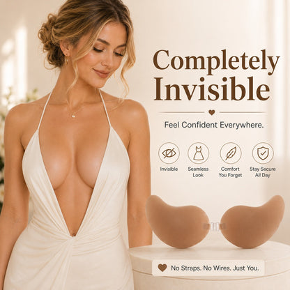 🏆LAST DAY SALE 30% OFF🔥Invisible Lift Adhesive Bra Inserts | Strapless Push-Up Bra for Wedding, Deep V & Backless Dresses
