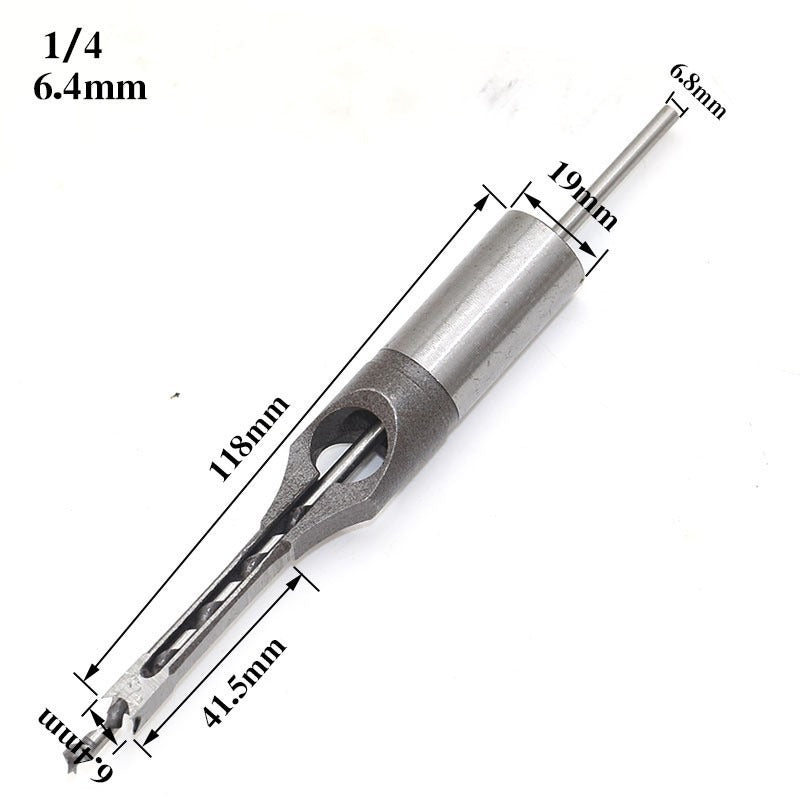 Square Hole Mortise Chisel Drill Bit for Woodworking