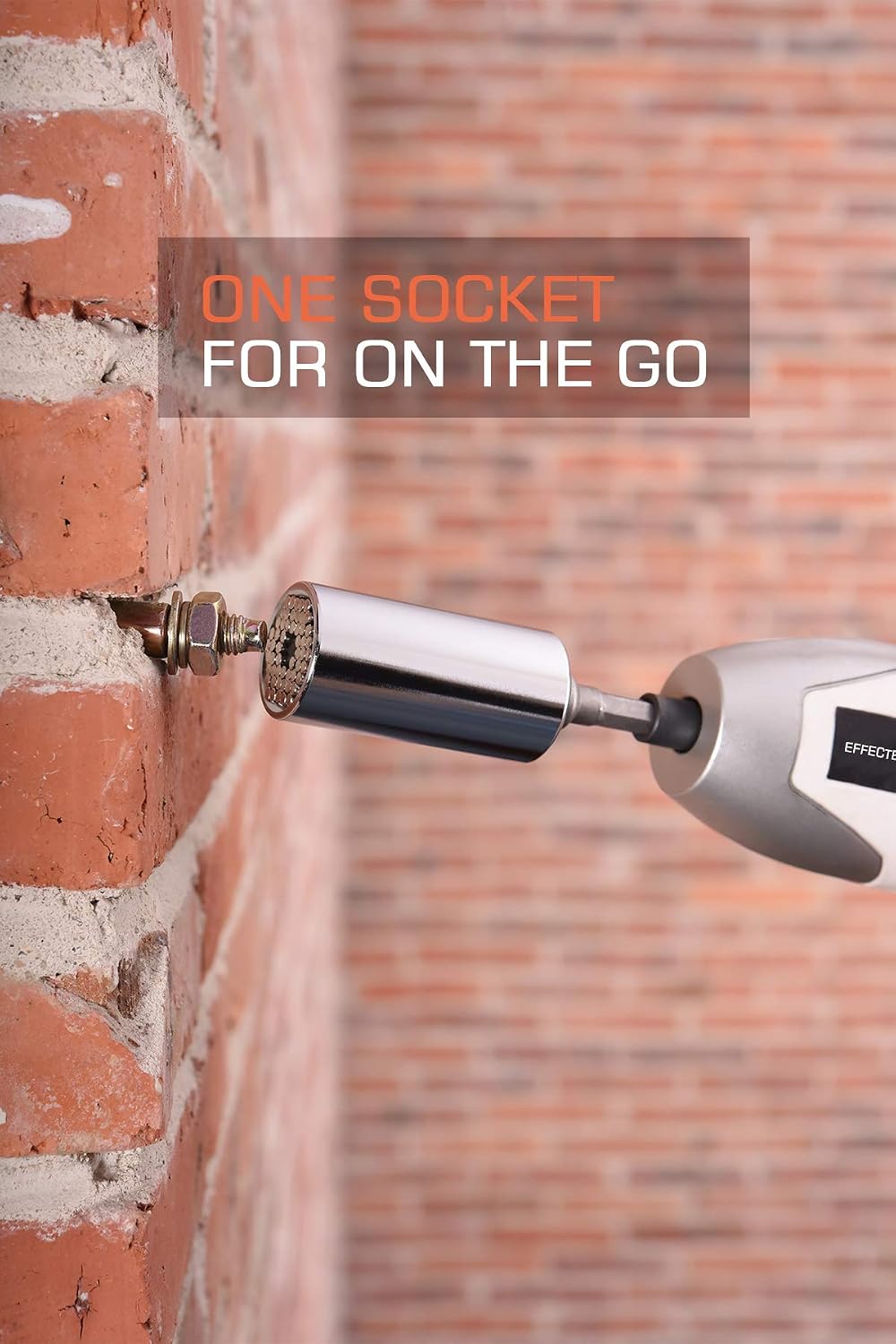 Universal Socket, Self-Adjusting Socket Fits Standard 1/4'' - 3/4'' Metric 7mm-19mm