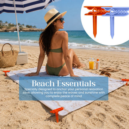 Never Chase Your Towel Again|Strong-Grip Beach Towel Clips For Windy Beach Days
