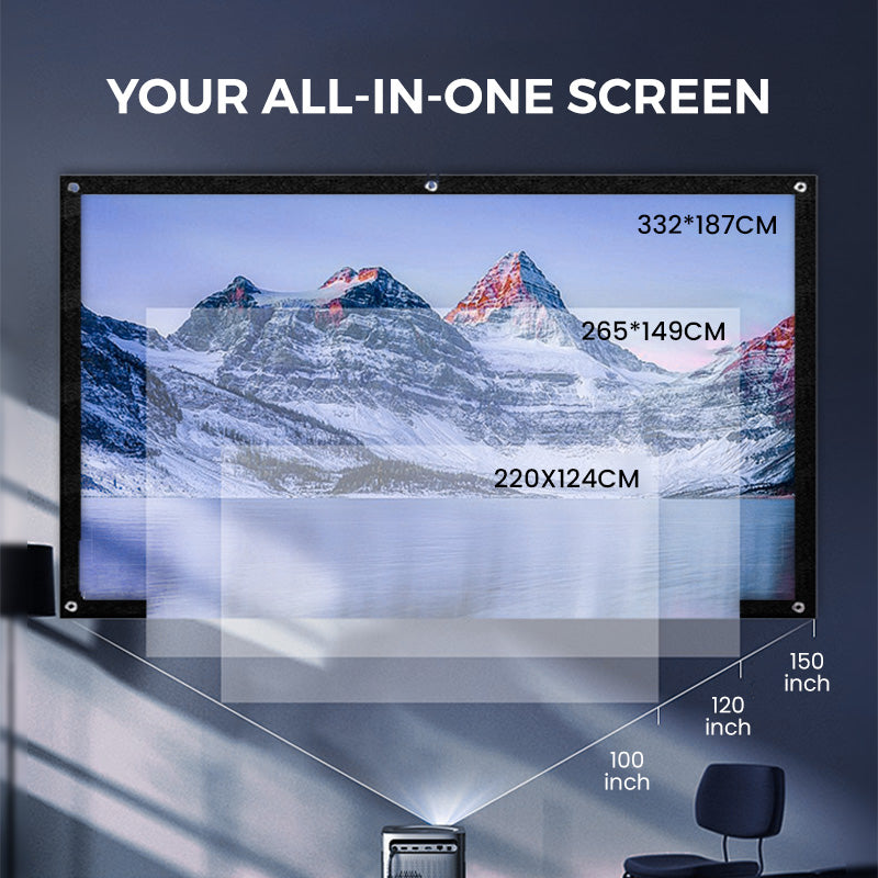 📺 50% DI SCONTO ORA! ✨ Schermo di proiezione ad alta definizione – diagonale da 120 pollici con superficie bianca opaca per un'esperienza home cinema cristallina 🎬🌟
