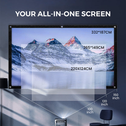📺 50% DI SCONTO ORA! ✨ Schermo di proiezione ad alta definizione – diagonale da 120 pollici con superficie bianca opaca per un'esperienza home cinema cristallina 🎬🌟