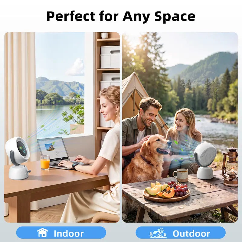 🔥 50% OFF Today | AI Auto-Tracking Desk Fan – Follows You, Not Just the Air