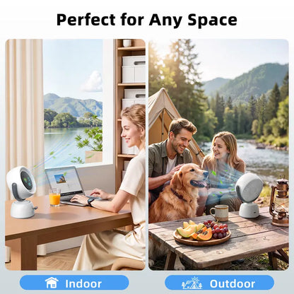 🔥 50% OFF Today | AI Auto-Tracking Desk Fan – Follows You, Not Just the Air