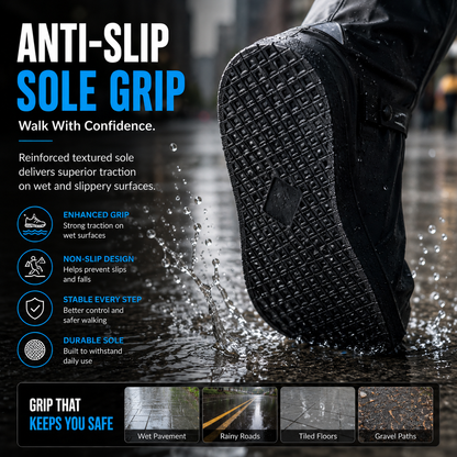 DryWalk Waterproof Shoe Covers | Anti-Slip Rain Shoe Protectors