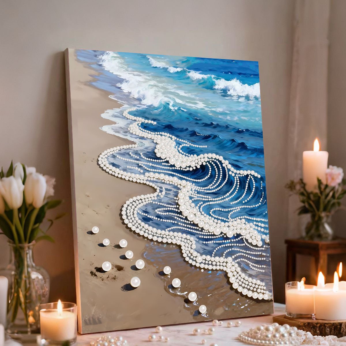 ⚡️Buy 2 Free Shipping🏰✨DIY Castle Pearl Painting Kit – Create Sparkling Wall Art at Home