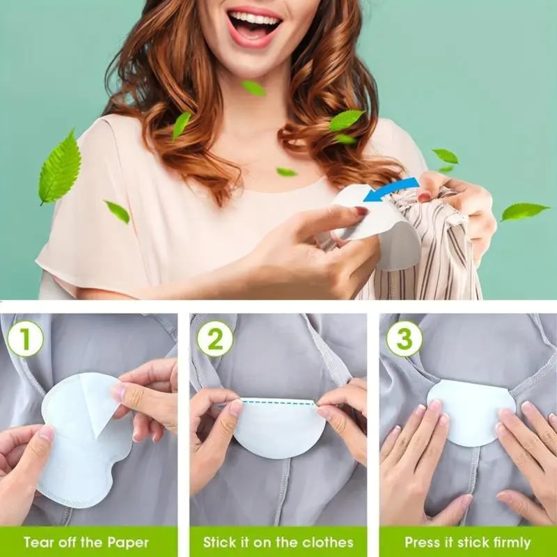 Disposable Underarm Sweat Pads for Clothing — Daily Use, Fitness, Travel
