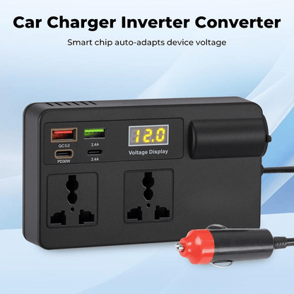 Vehicle Power Inverter & Multi-Port Fast Charger