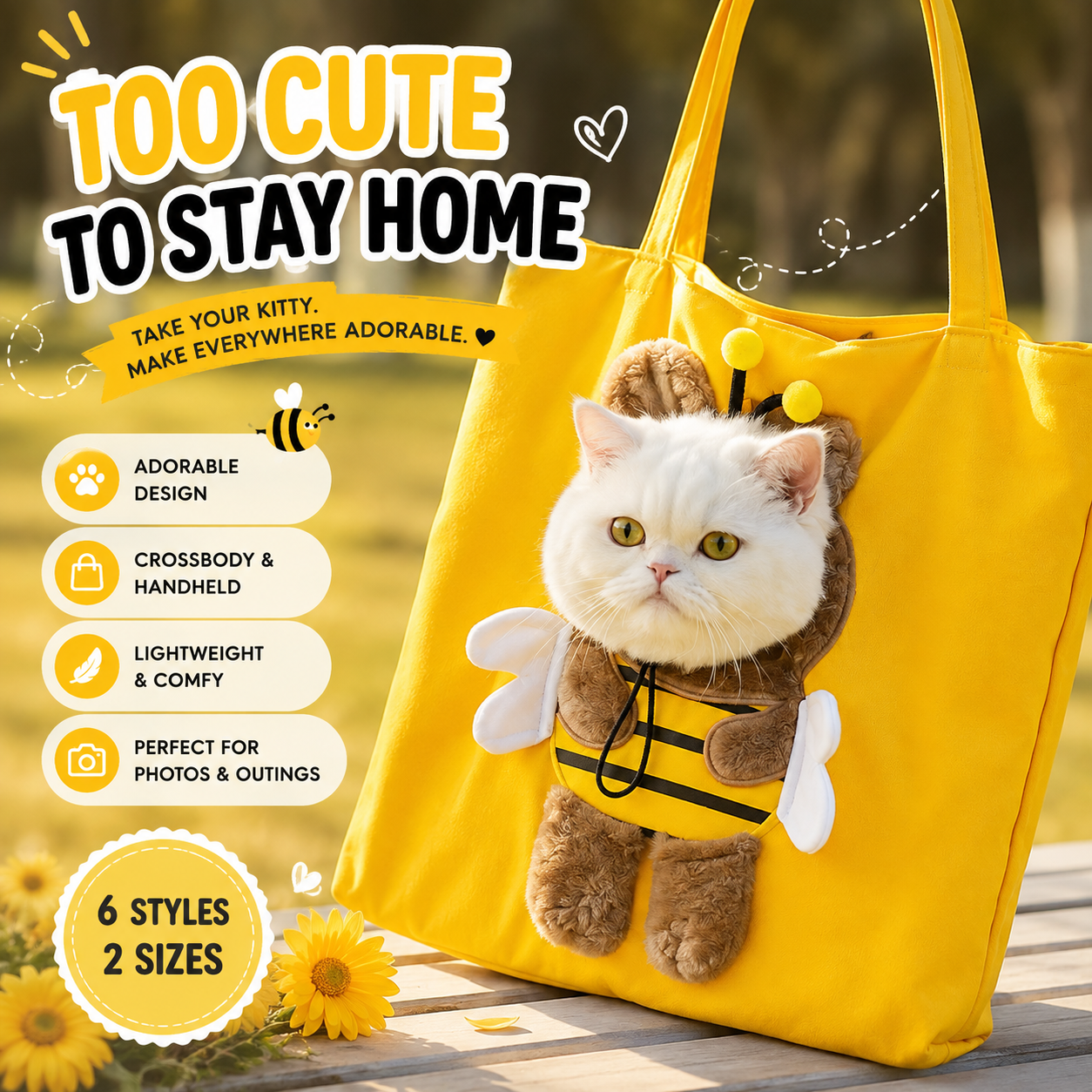 🐱Wearable Cat Carrier Bag – Turn Your Kitty Into The Main Character