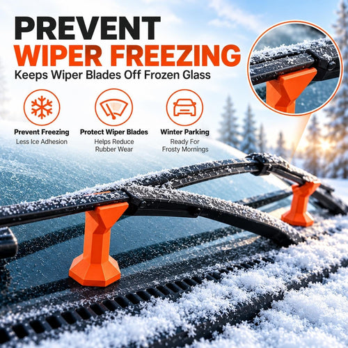 ❄️🚗 Windshield Wiper Anti-Freeze Stands – 2-Pack 3D Printed Wiper Lifters | Snow & Ice Parking Protection, Easy Tool-Free Setup