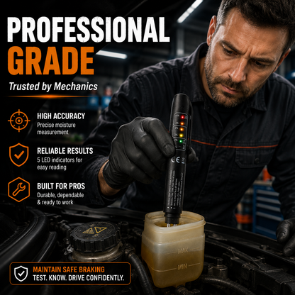 🚗 Portable Brake‐Fluid Tester Pen for DOT 3 / DOT 4 / DOT5.1