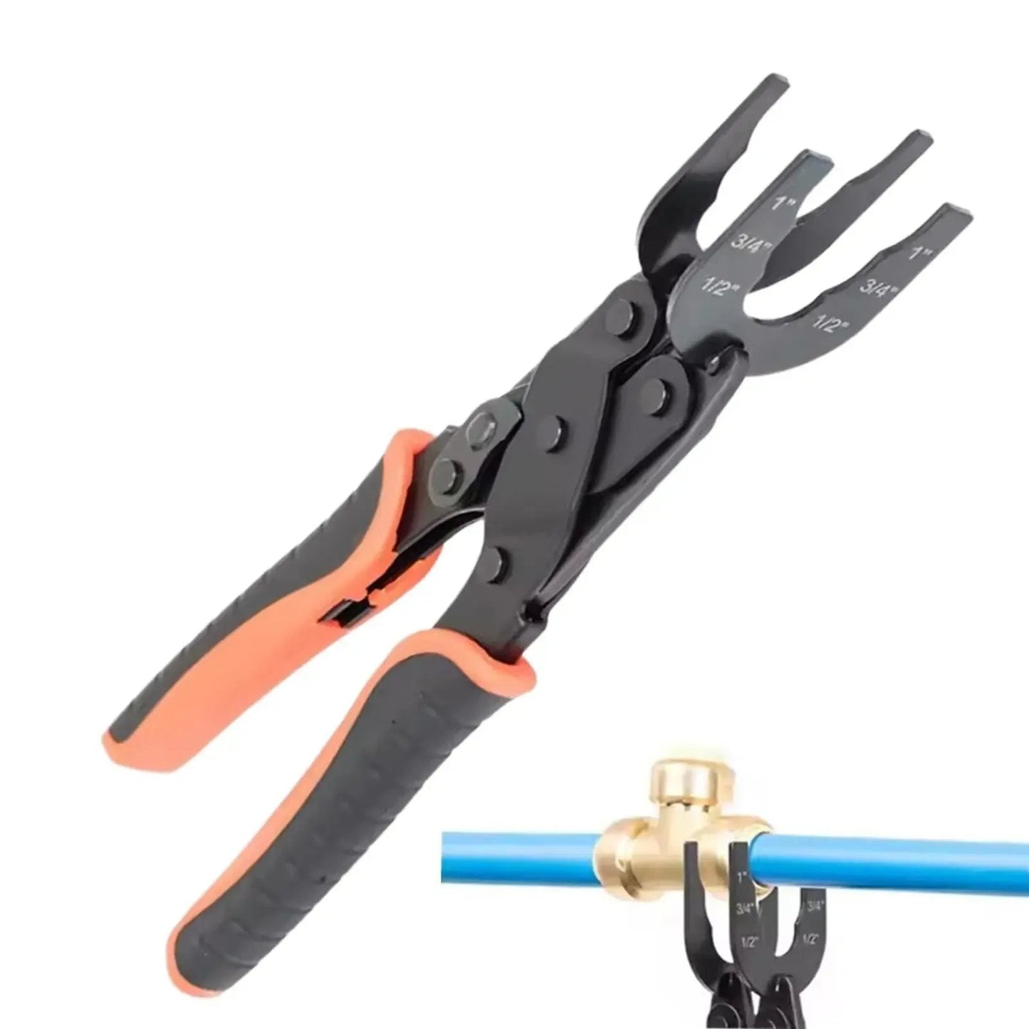🔥LAST DAY 49% OFF - 🛠️ Push Fit Disconnect Tool – 1/2", 3/4", 1" Brass Fitting Removal Pliers for Plumbing Repair & DIY Projects