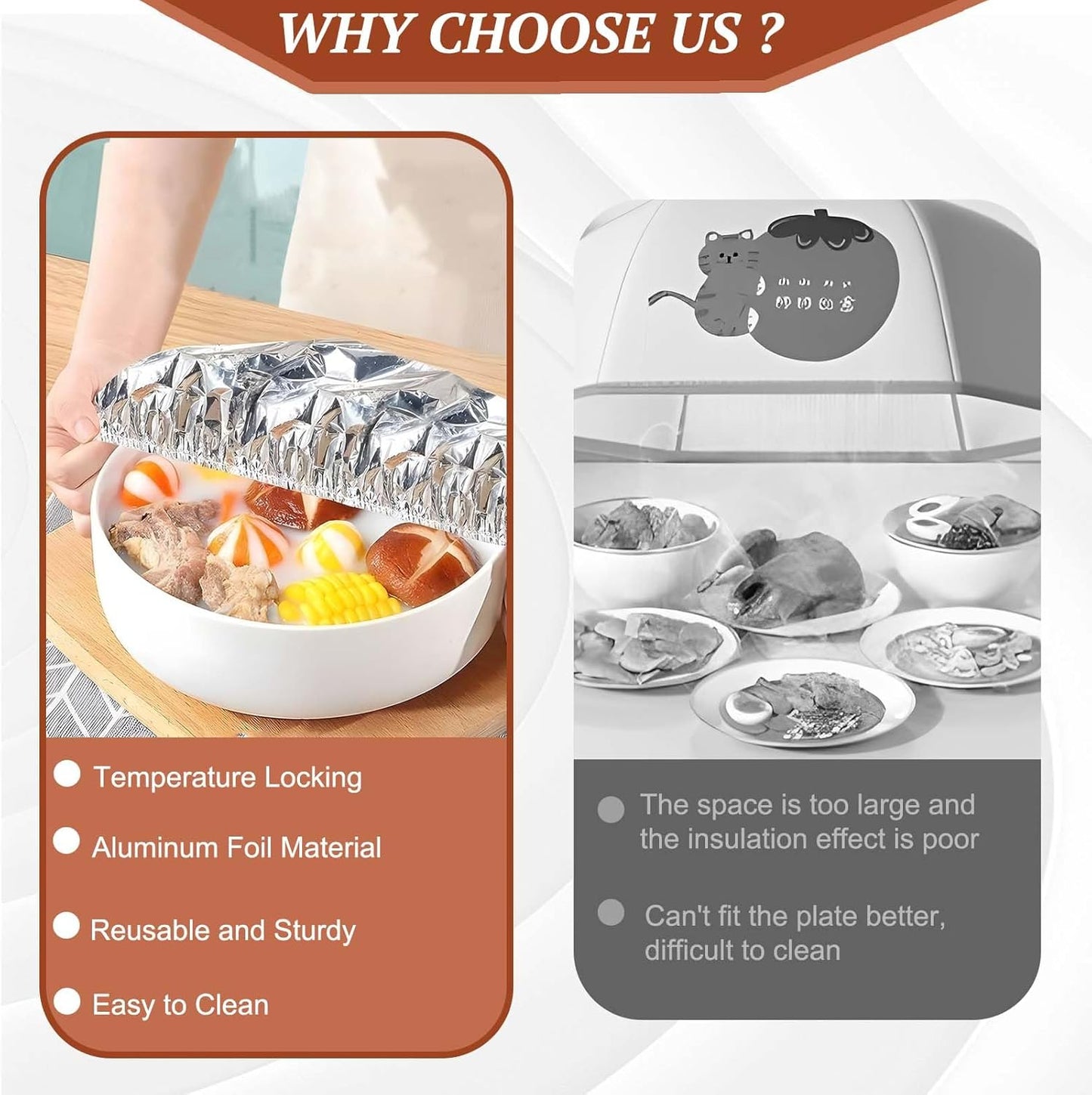 🍲Best Sellers🔥Food container aluminum foil heat-retaining cover