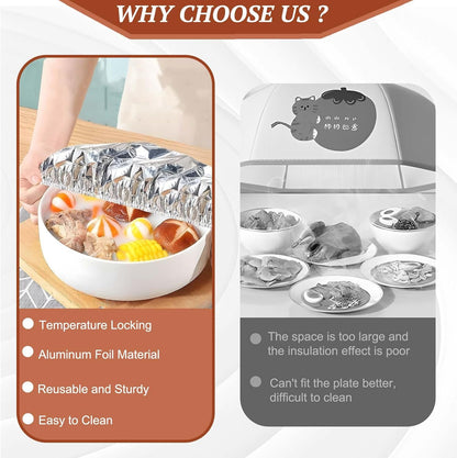 🍲Best Sellers🔥Food container aluminum foil heat-retaining cover