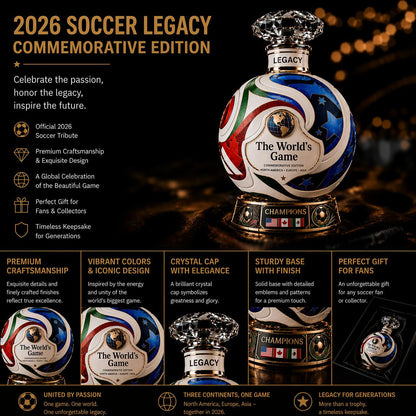 ⚽ Own the Glory: 2026 Match Ball Decanter – Heritage Edition