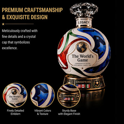 ⚽ Own the Glory: 2026 Match Ball Decanter – Heritage Edition