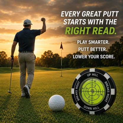 🏌️‍♂️High-Precision Golf Green Reader – Portable Putting Slope Level Training Tool