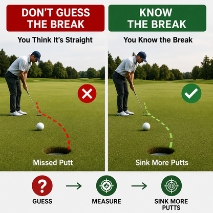 ⛳High-Precision Golf Green Reader – Portable Putting Slope Level Training Tool