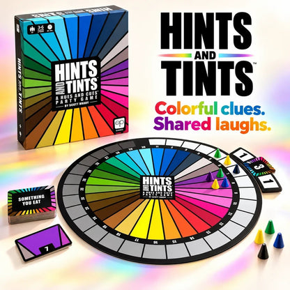 🎨Hints and Tints | Creative Color Clue Party Board Game, Fast-Paced Family & Group Game