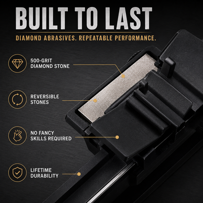 🔪Guided Portable Knife Sharpener – 4-Angle Diamond Sharpening System