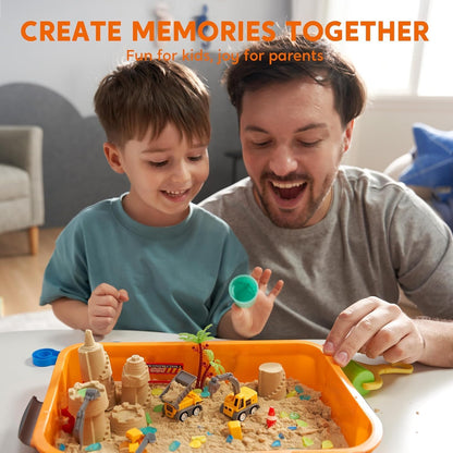 🔥HOT SALE🚜Sandbox with Lid Castle Building kit