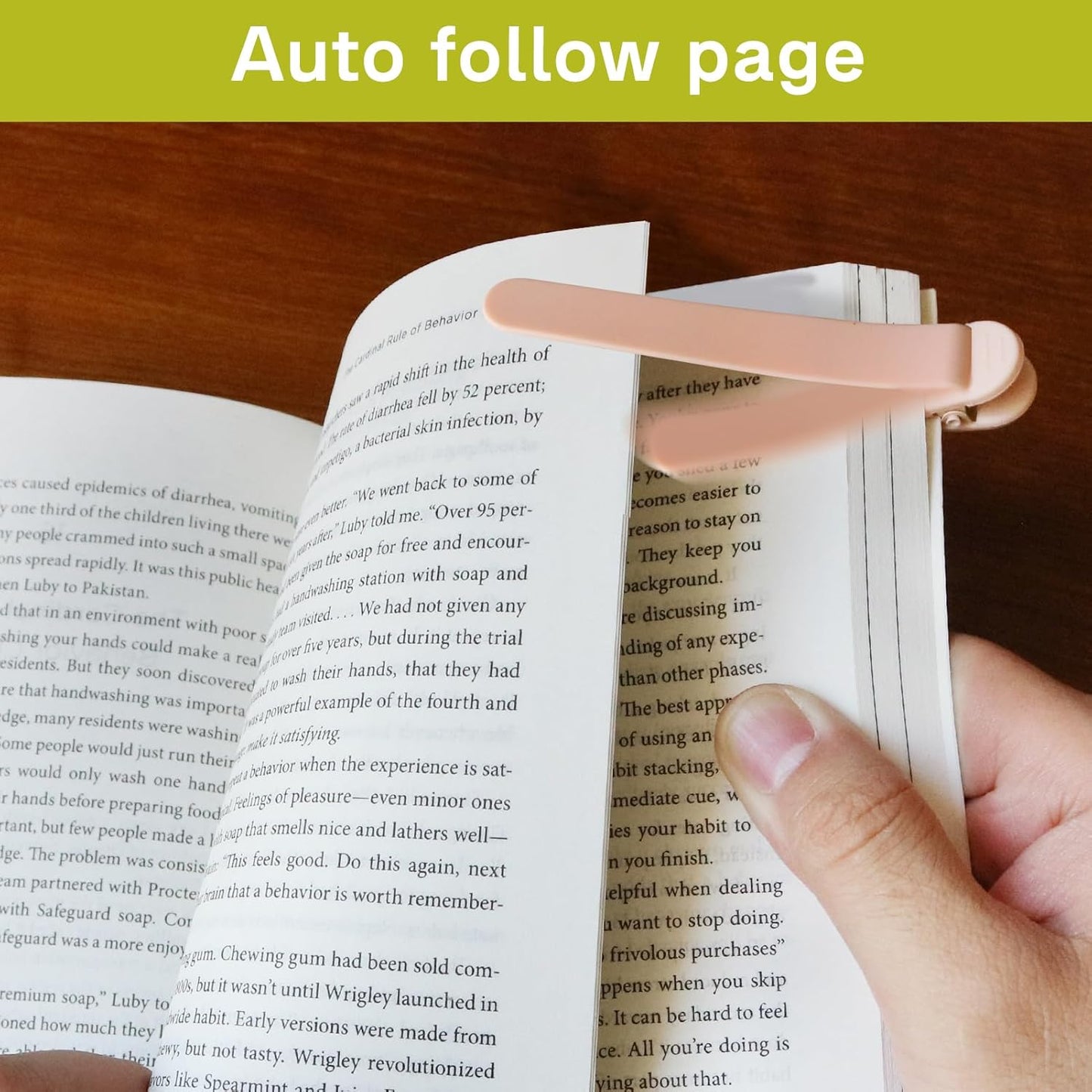 Automatic Silicone Smart Bookmark – Innovative Book Clip(6 pcs)