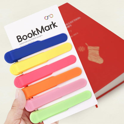 Automatic Silicone Smart Bookmark – Innovative Book Clip(6 pcs)