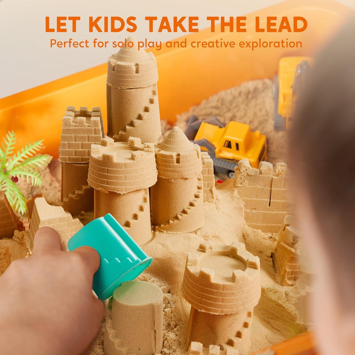 🔥HOT SALE🚜Sandbox with Lid Castle Building kit