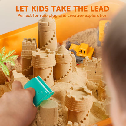 🔥HOT SALE🚜Sandbox with Lid Castle Building kit